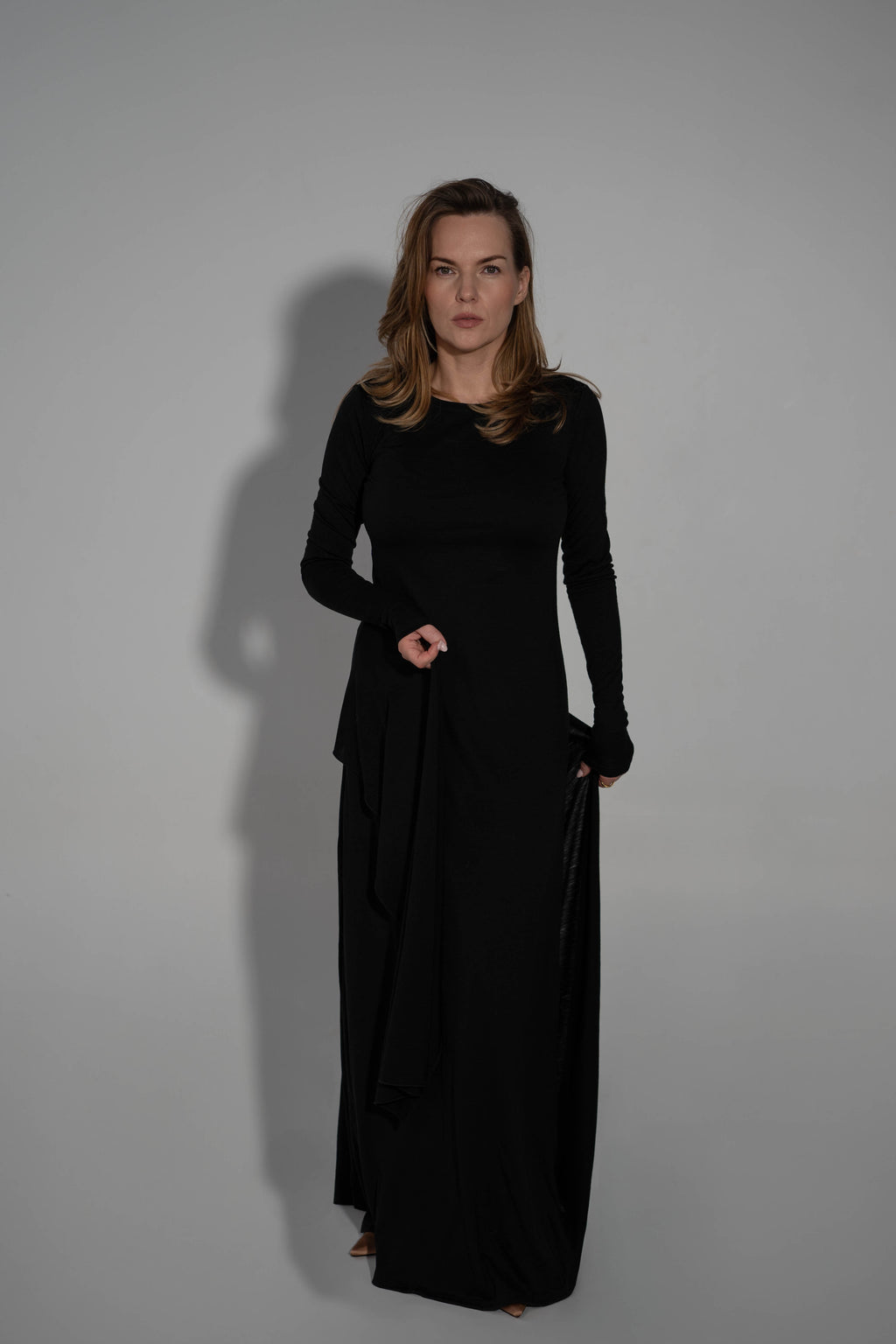 Merino vilnas kleita ar šalli