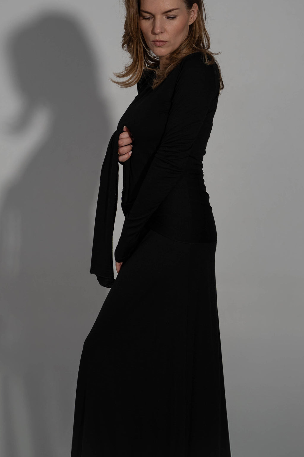 Merino vilnas kleita ar šalli