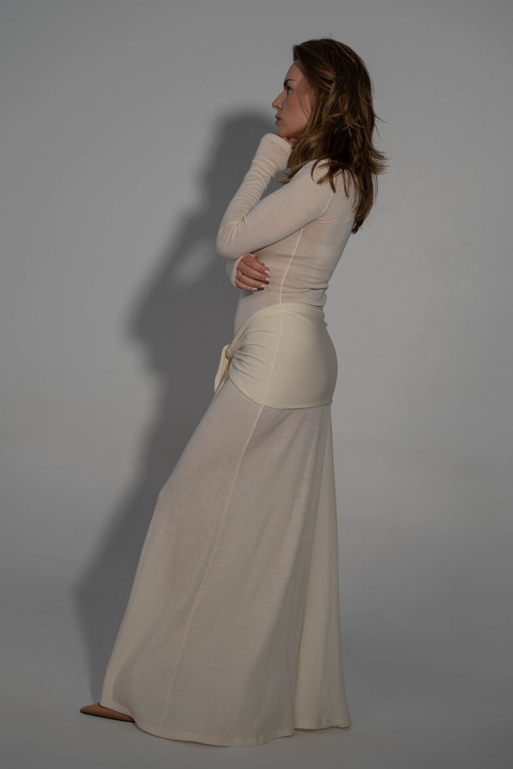 Merino vilnas kleita ar šalli