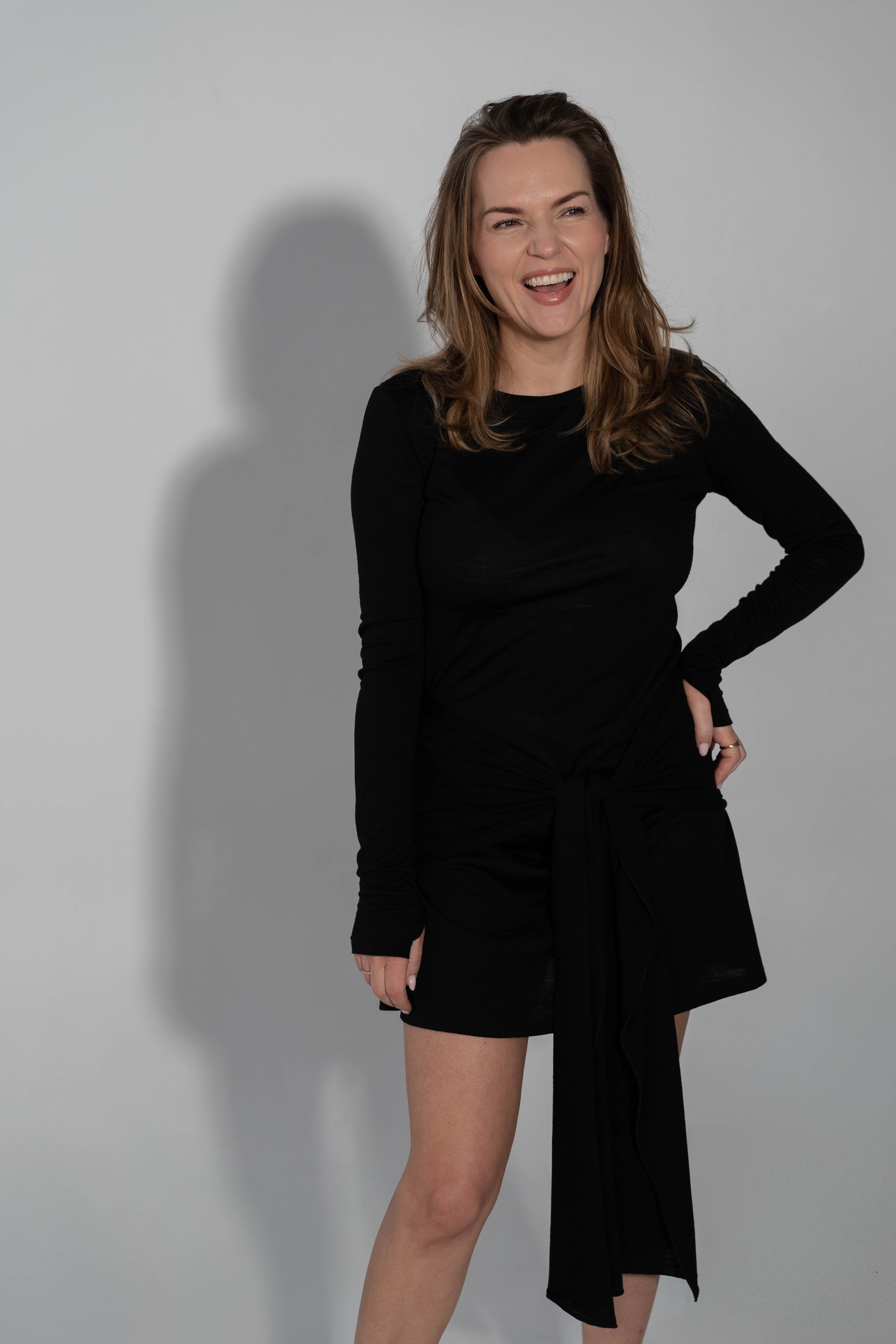 Merino mini kleita ar šalli