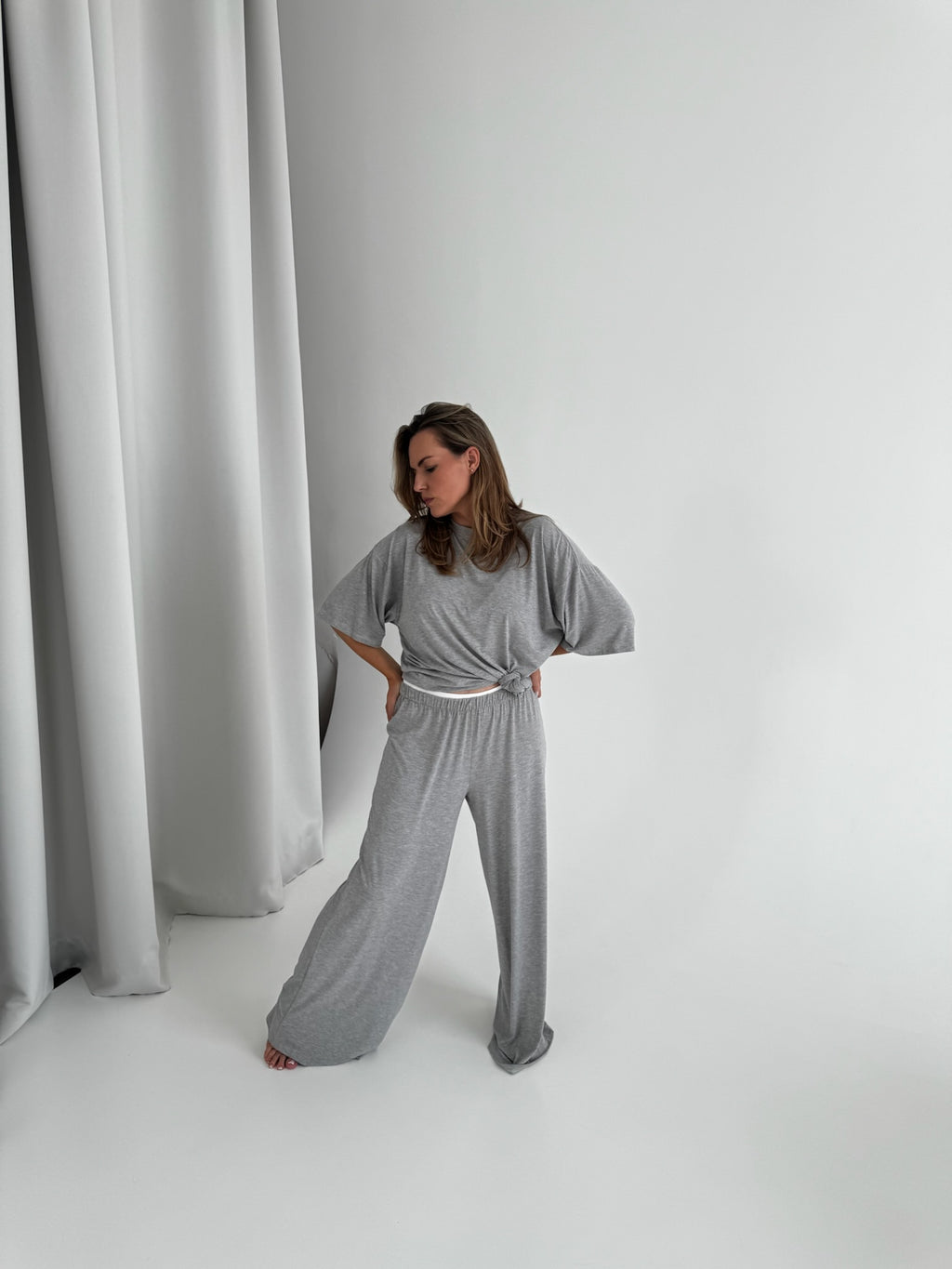 Mīkstas bambusa kokvilnas bikses