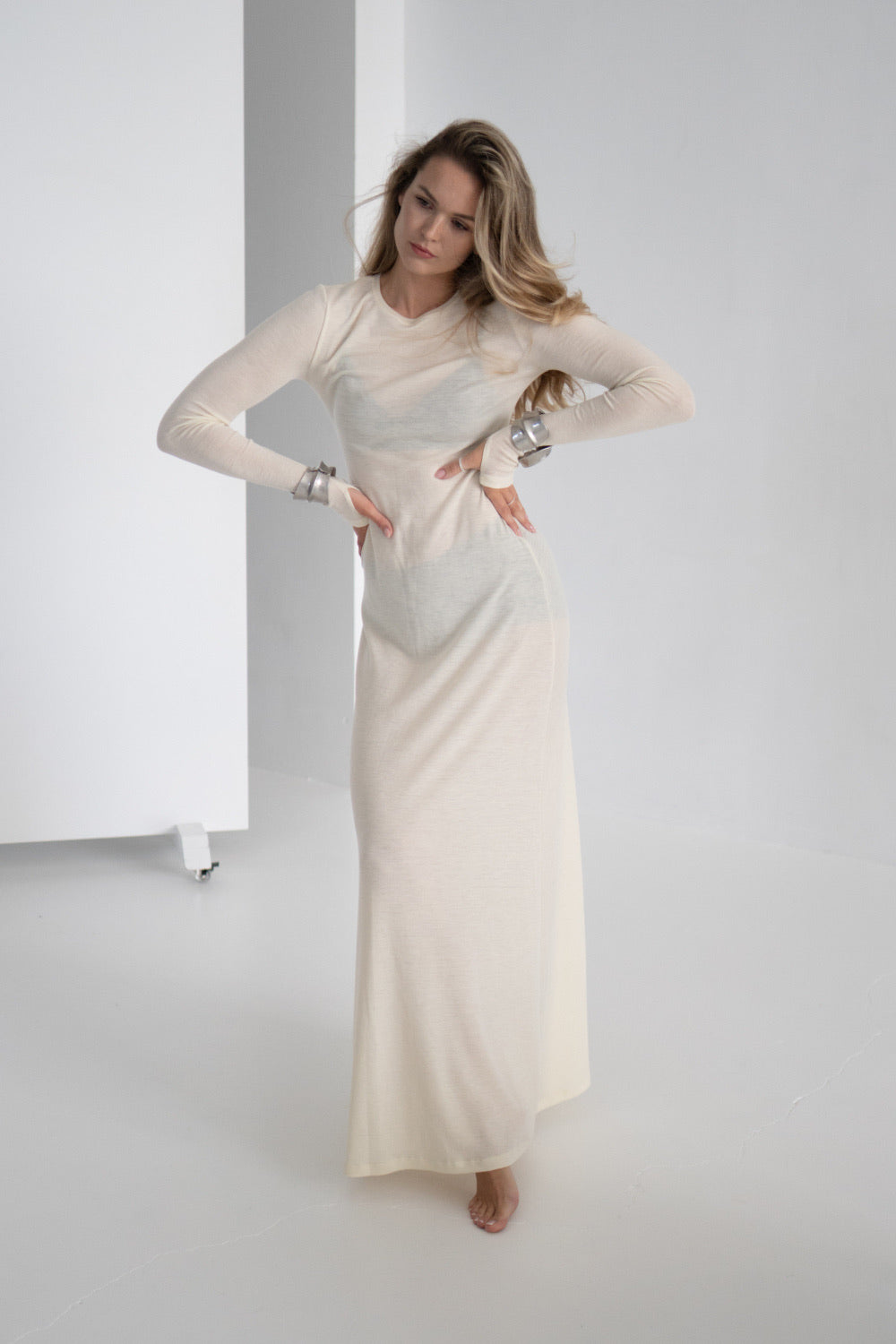 Merino vilnas kleita