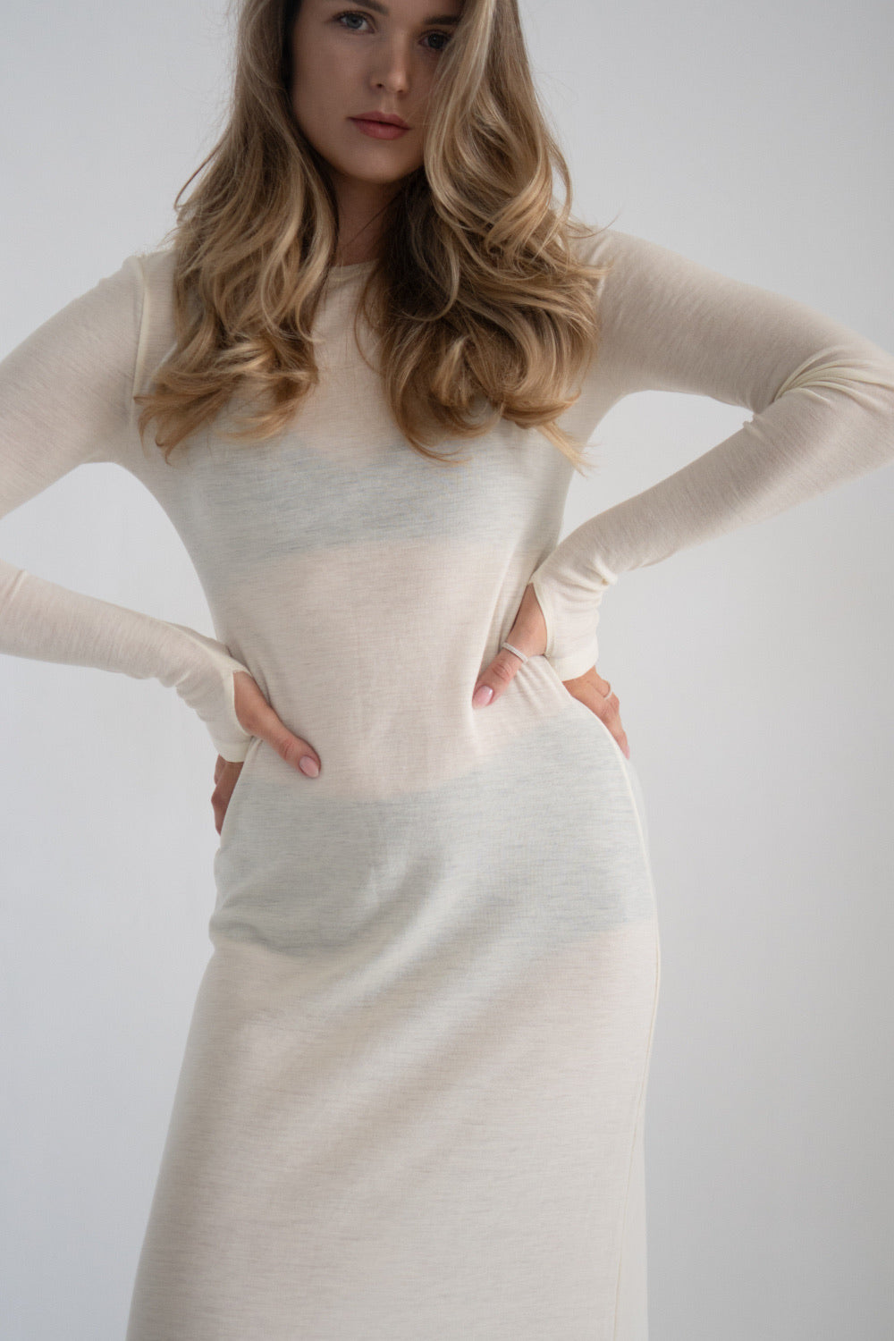 Merino vilnas kleita