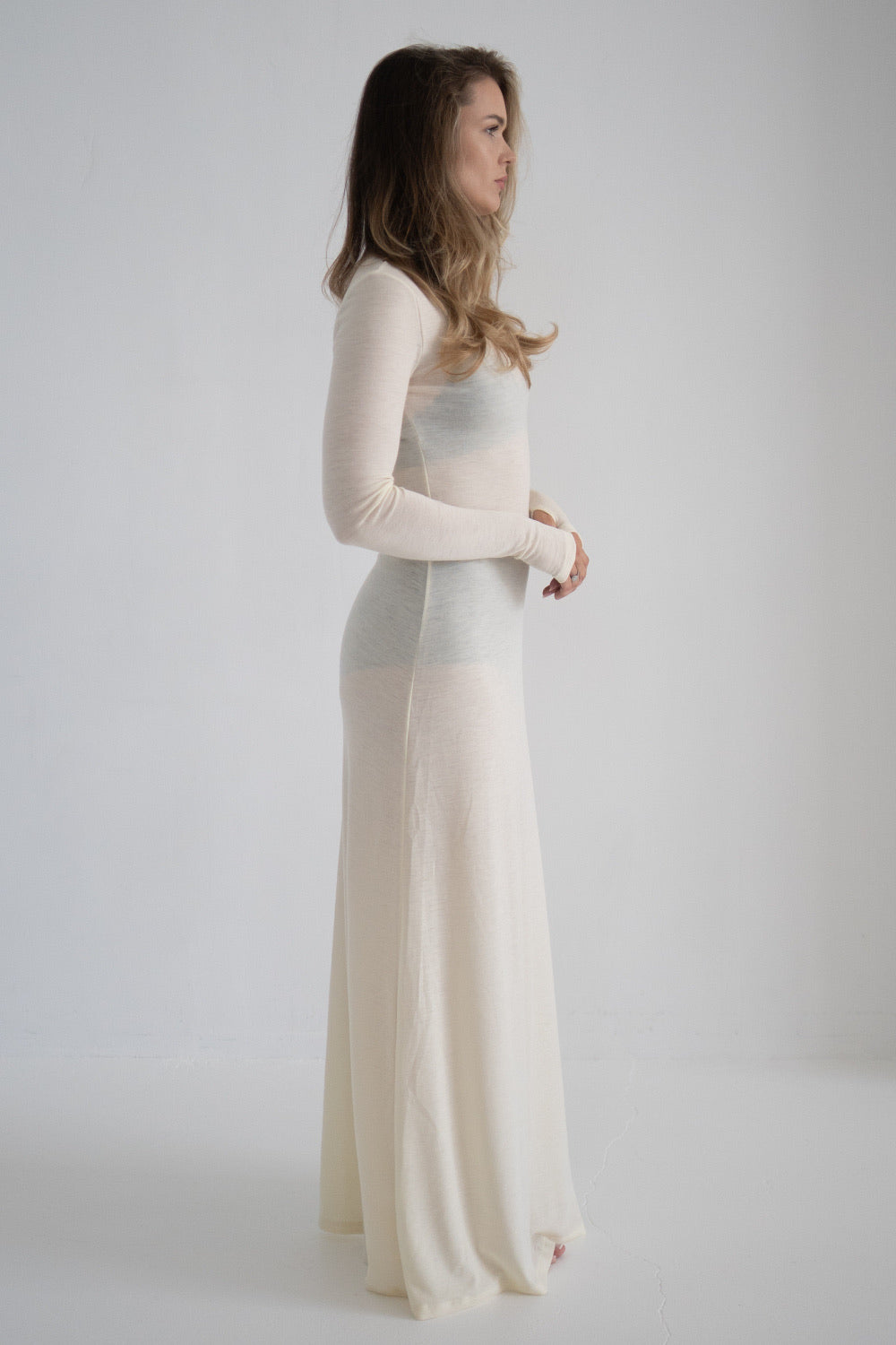 Merino vilnas kleita