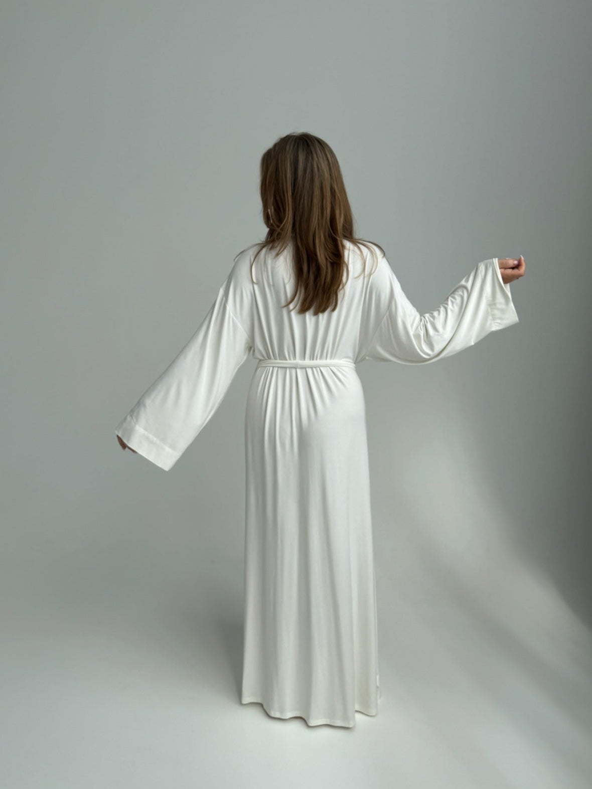 Garš bambusa kokvilnas halāts