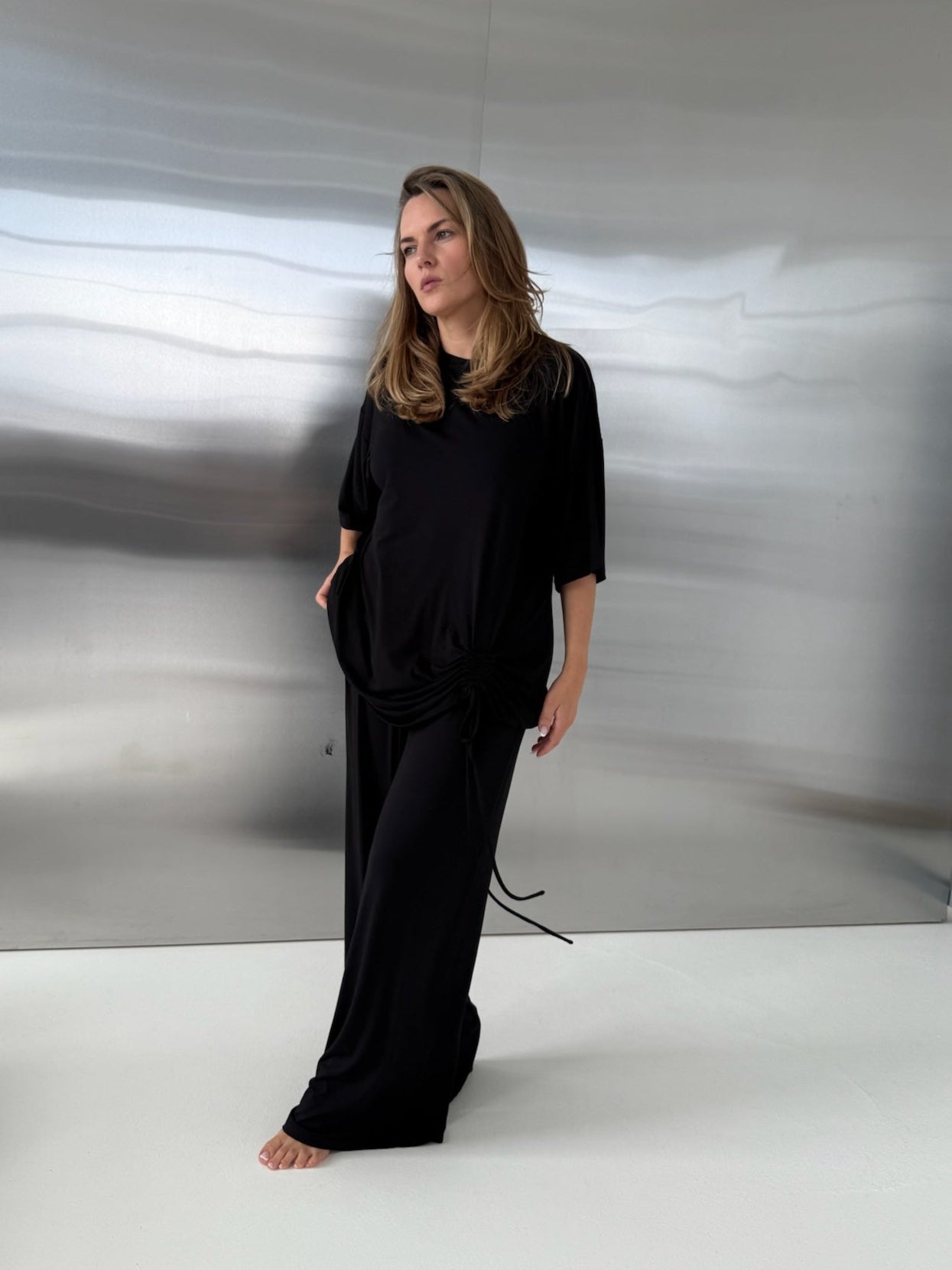 Mīkstas bambusa kokvilnas bikses