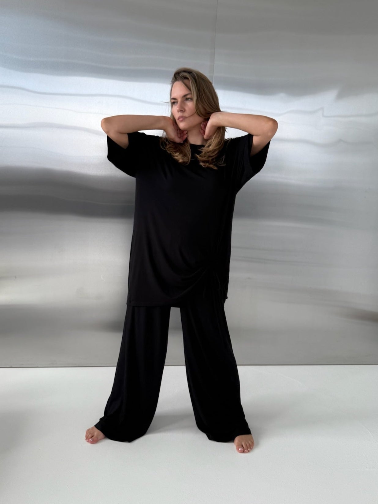 Mīkstas bambusa kokvilnas bikses