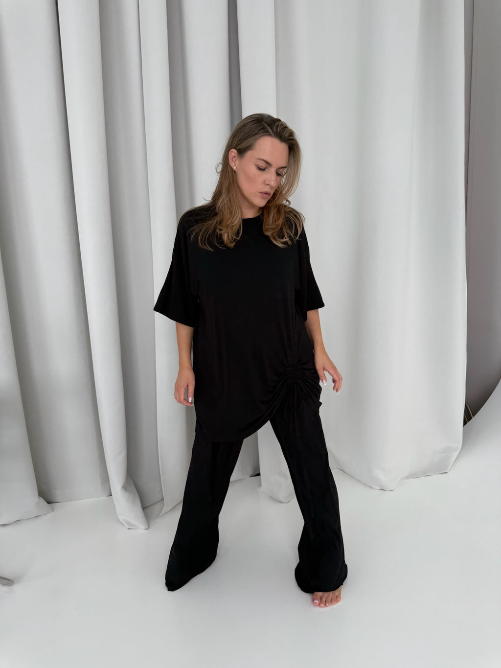 Mīkstas bambusa kokvilnas bikses