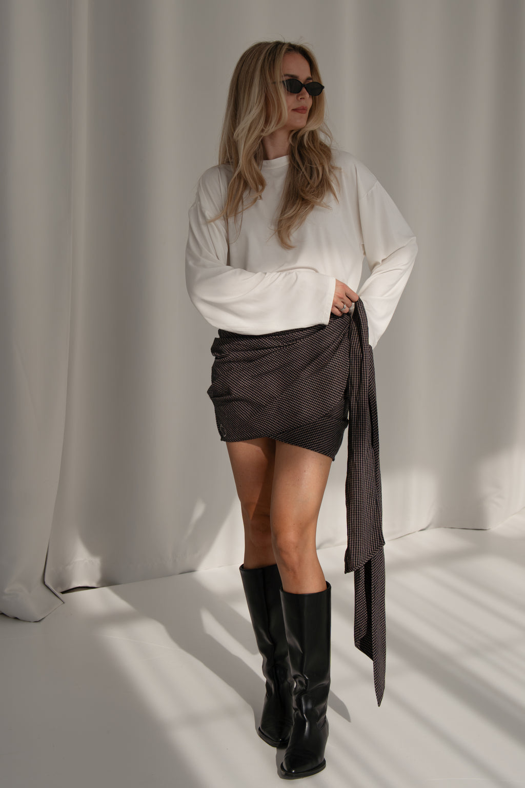 Made to Turn Heads - BROWN/BLACK skirt