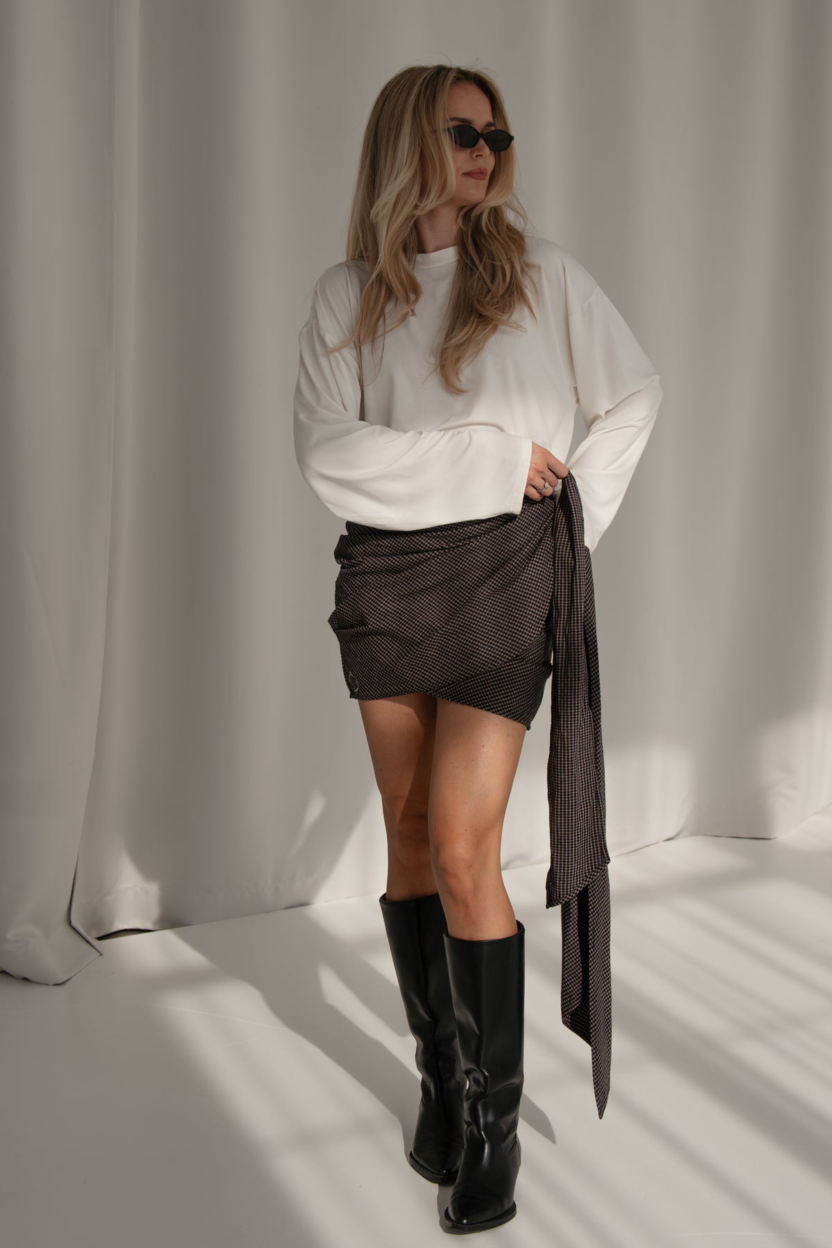 Made to Turn Heads - BROWN/BLACK skirt