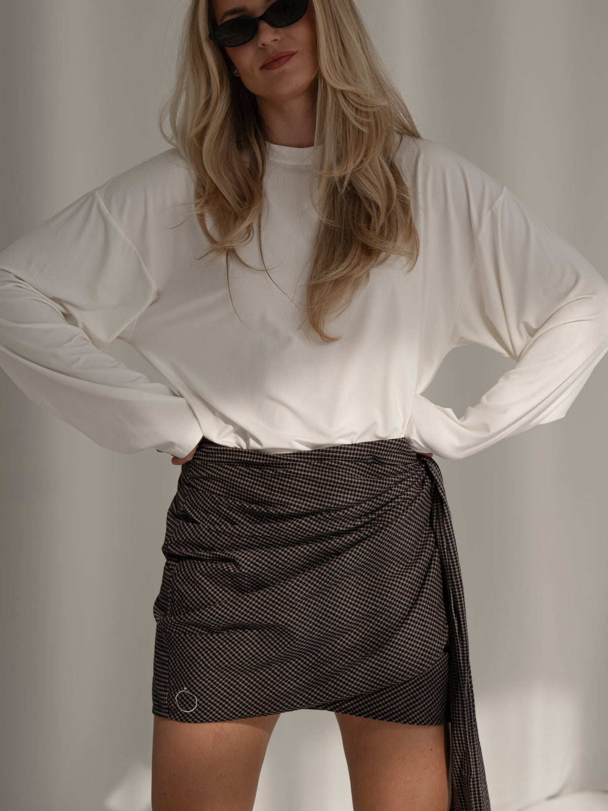 Made to Turn Heads - BROWN/BLACK skirt