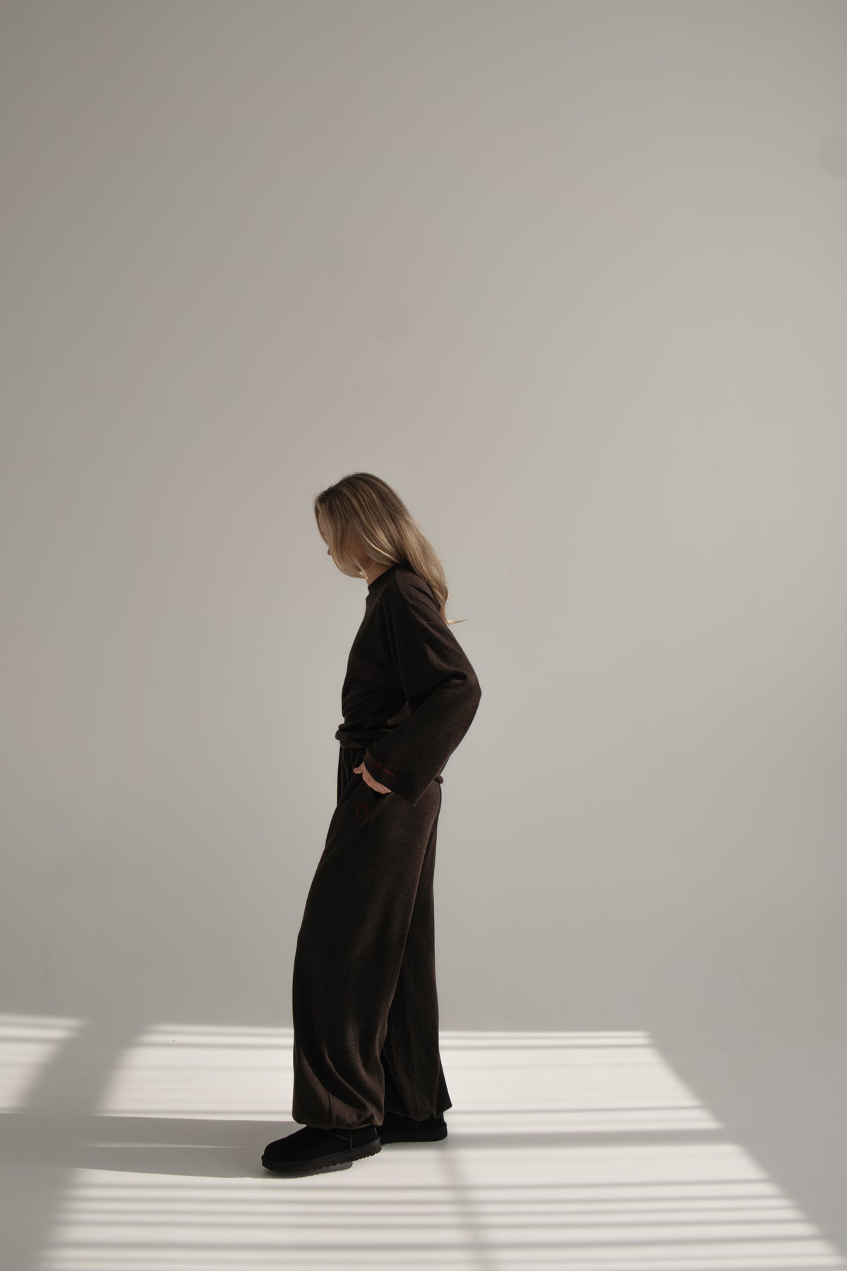BROWN long sleeve set