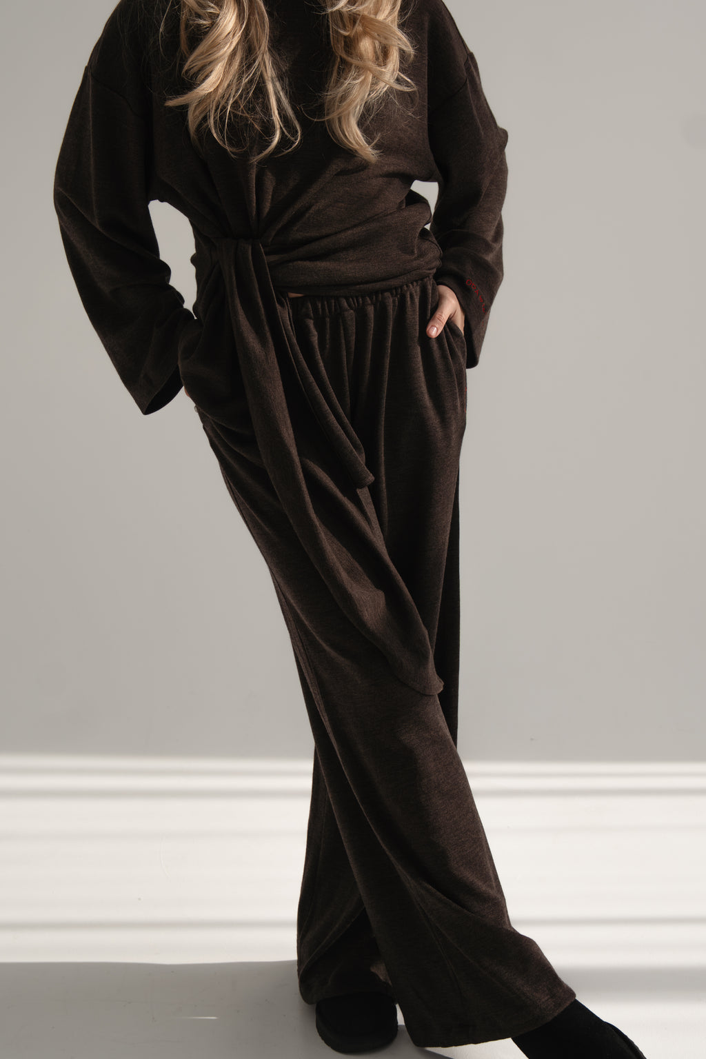 BROWN long sleeve set