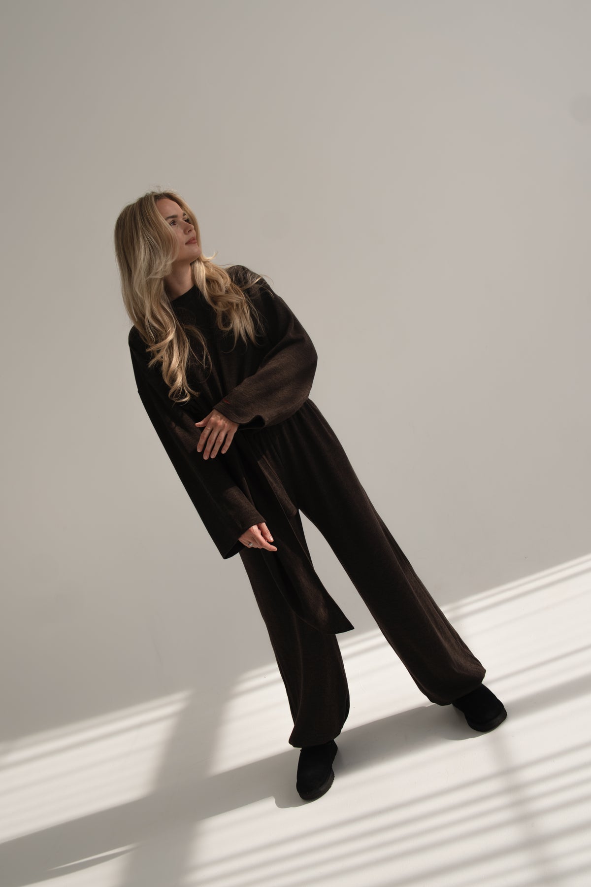 BROWN long sleeve set